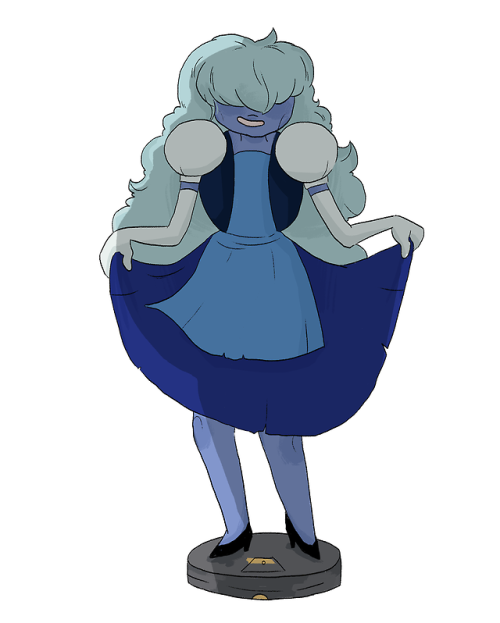 It’s been established that Sapphire has legs, so this is my theory as to why she floats.