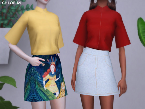 chloem-sims4 - ChloeM-Mini SkirtCreated for - The Sims 49...