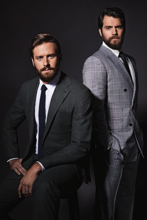 westwallys - Armie Hammer and Henry Cavill pose for ‘The Man from...