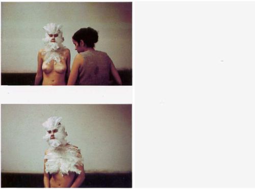 arterialtrees - Ana Mendieta, Feathers on a Woman, University of...