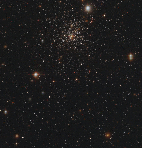 wonders-of-the-cosmos - A star cluster glowing softly in the...