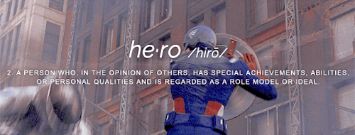capntony:avengers + definitions of hero