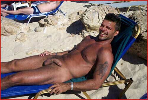 malecelebritiesexposed - Ricky Martin showing his cockI love...