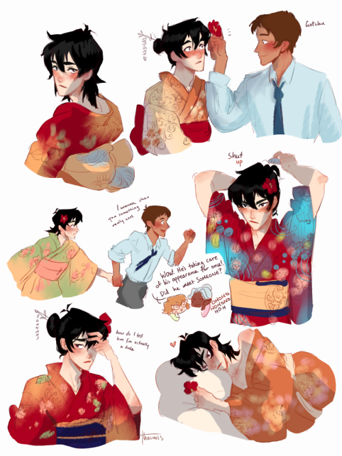 thacmis - kimono!keith sketches. Can someone pls give me this au?...