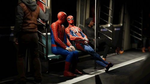 fallenangel5414 - vdaals - spidey on the subwayWhy is this so...