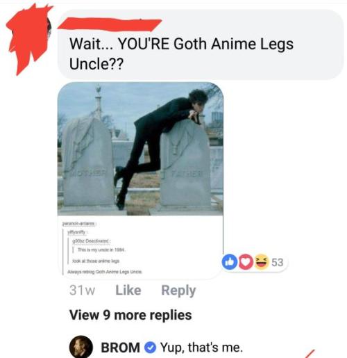 pyrogothnerd - Can we just talk about how “Goth Anime Legs Uncle”...