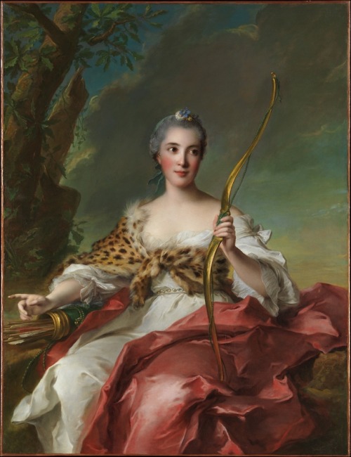 met-european-paintings - Madame de Maison-Rouge as Diana by Jean...