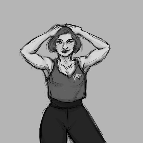 mukkybarnes - A quick Janeway sketchI feel like this outfit...