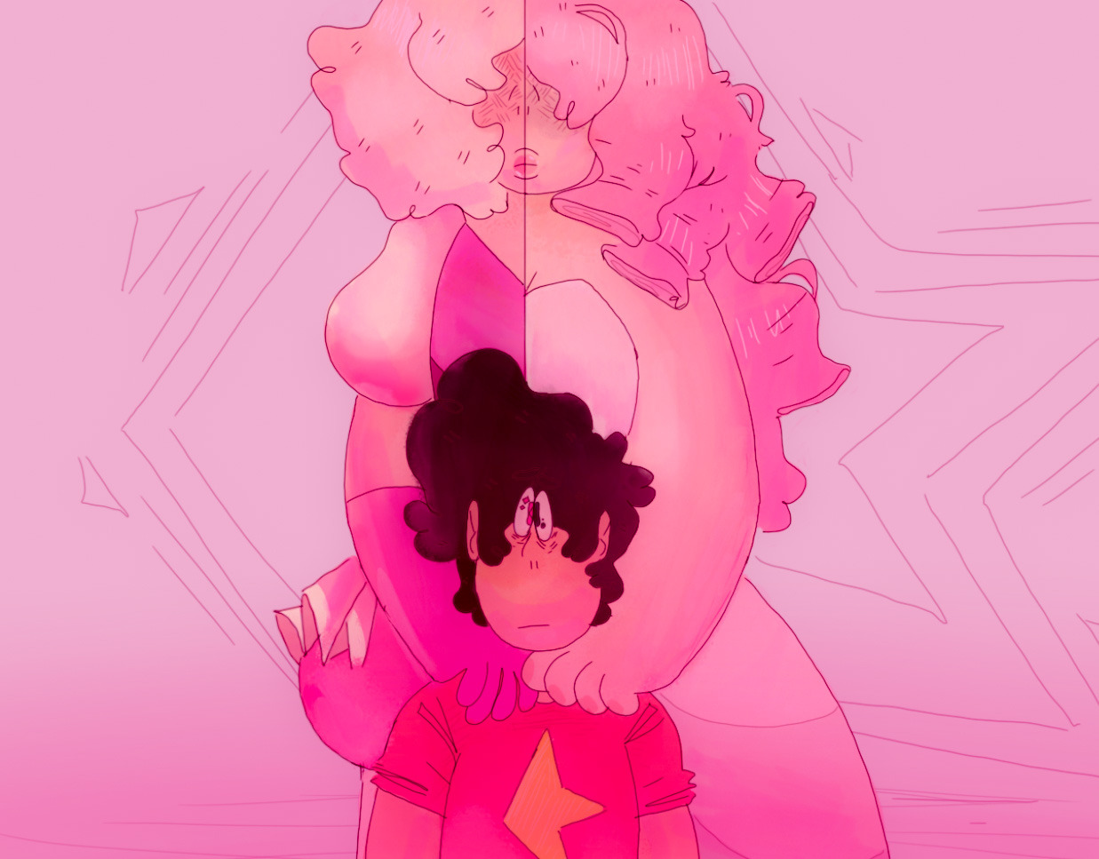hey becky glucose! i hate you P.S. yes i know steven has no neck just please spare m P.S.S. also he has eyebrows and hes worried but i colored the lines weird so you cant see it im so sorry Reblogs >...
