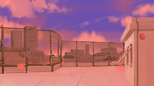 aeryel - Some backgrounds I did for a visual novel in My First...