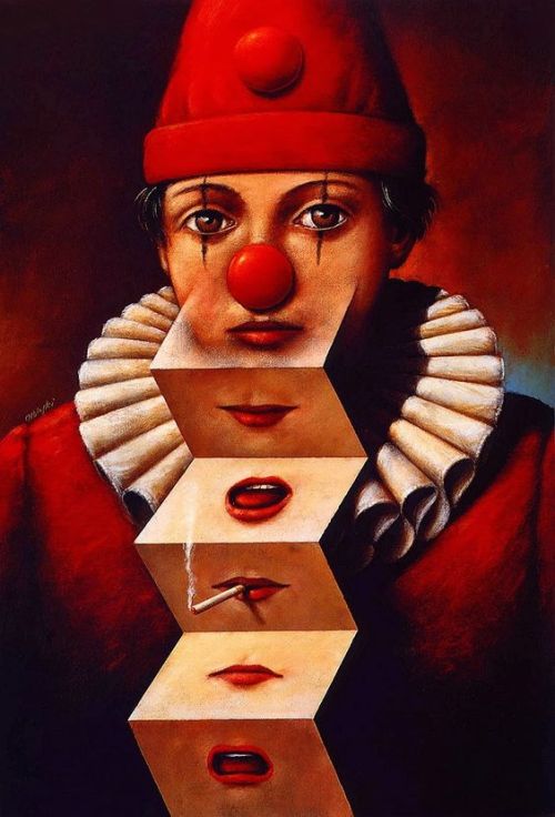 liveheroes - Rafał Olbiński- clown of many faces 