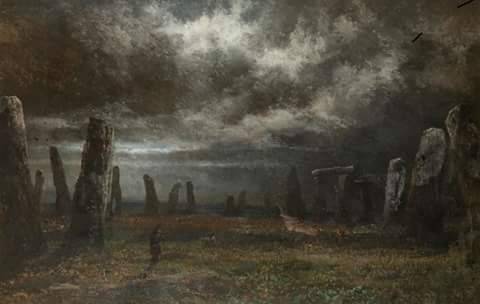 seasons-in-hell - ‘Stonehenge by Moonlight’ David Cox (1783...