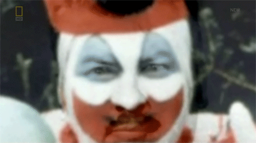 Image result for make gifs motion images of john wayne gacy freaking in court