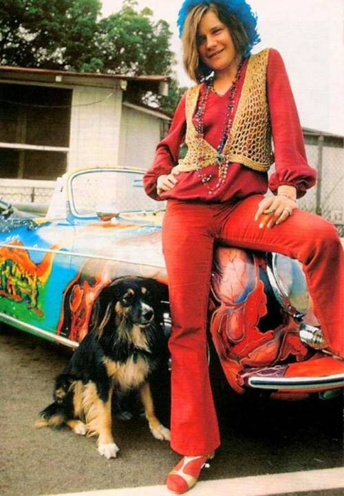 frenchcurious - Janis Joplin et sa Porsche peinte par Dave...