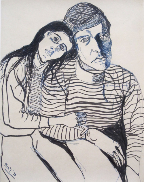 grass–stains - drawings by Alice Neel