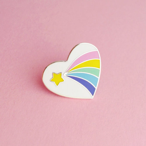 littlealienproducts - Pastel Rainbow Pin byfairycakes