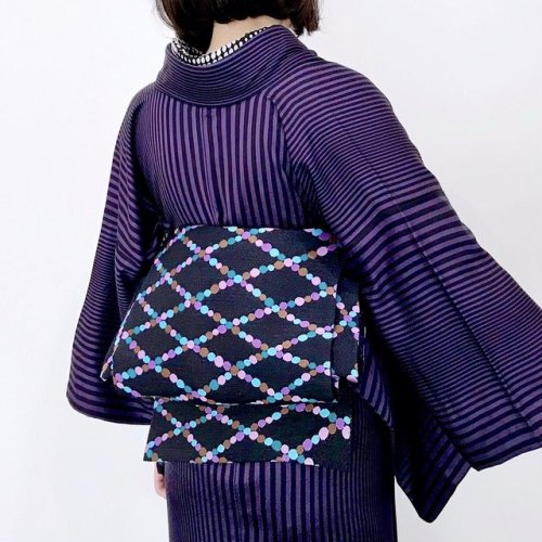 tanuki-kimono - Brilliant use of mixed geometric patterns for a...