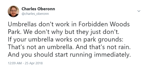 charlesoberonn - More Forbidden Woods Park on my Twitter