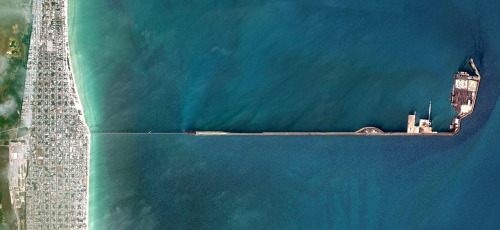 dailyoverview - The pier in Progreso, Mexico is the longest in...