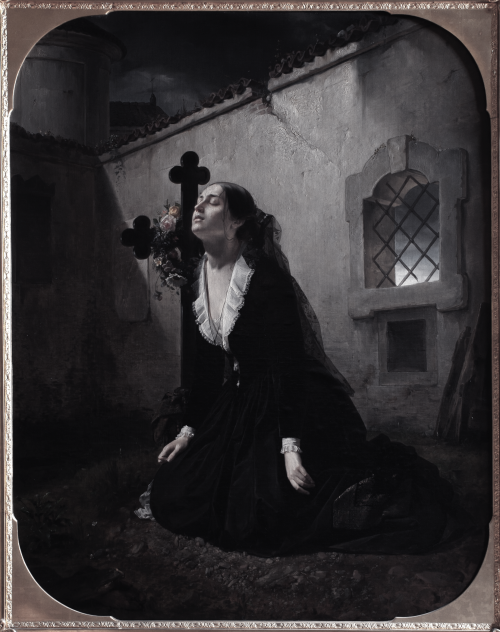mystica-serpentem - «Mourning Woman» ~ Giuseppe Molteni, ca. 1850s