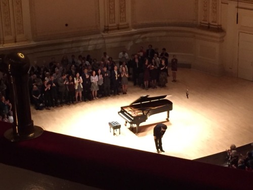 lifejustgotawkward - Evgeny Kissin at Carnegie Hall today before...