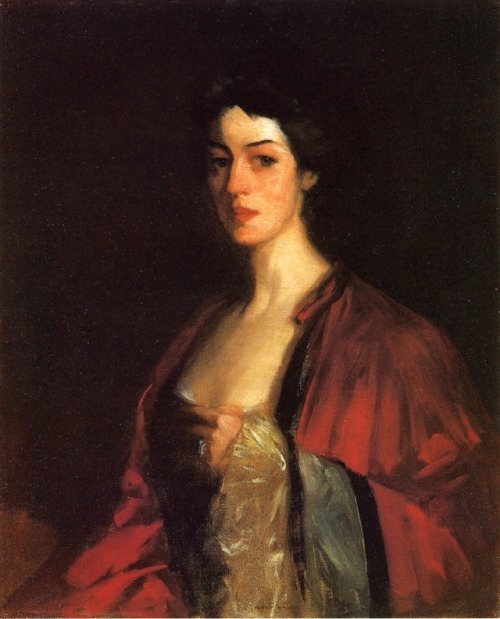 realism-love - Portrait of Katherine Cecil Sanford, Robert Henri