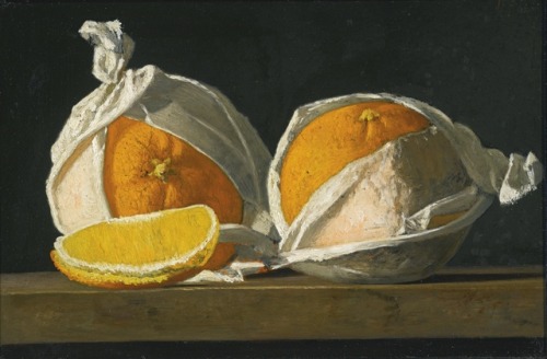 oldpaintings - Oranges Wrapped by John Frederick Peto (American,...