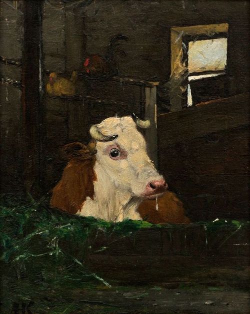 grundoonmgnx - Anders Kallenberg (Swedish, 1834-1902), Cow in the...