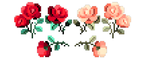 pixel roses | Tumblr