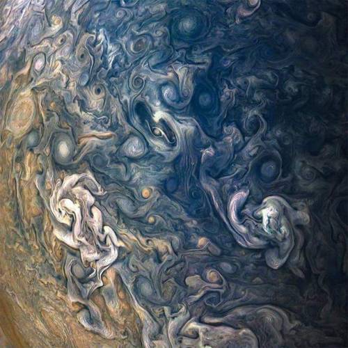 nature-porn:NASA has released new images of Jupiter, taken by...