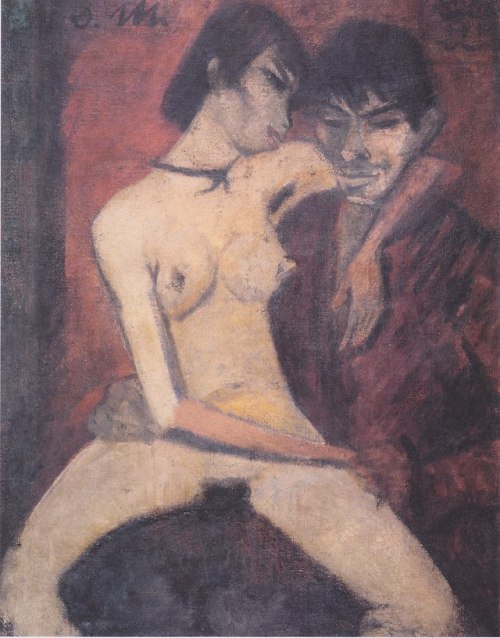 expressionism-art - Liebespaar, 1920, Otto MuellerSize - 93.5x119...
