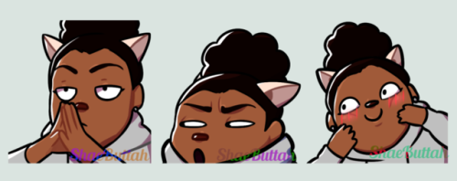New emotes for my twitch channel - )art and character ©...