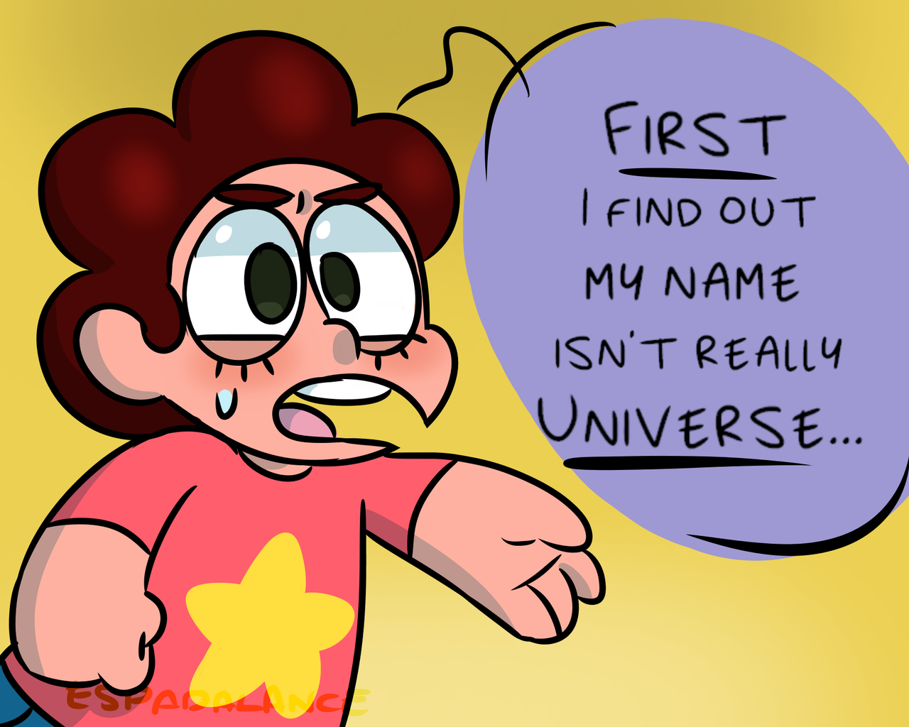 Surprisingly, he’s more upset about the name thing