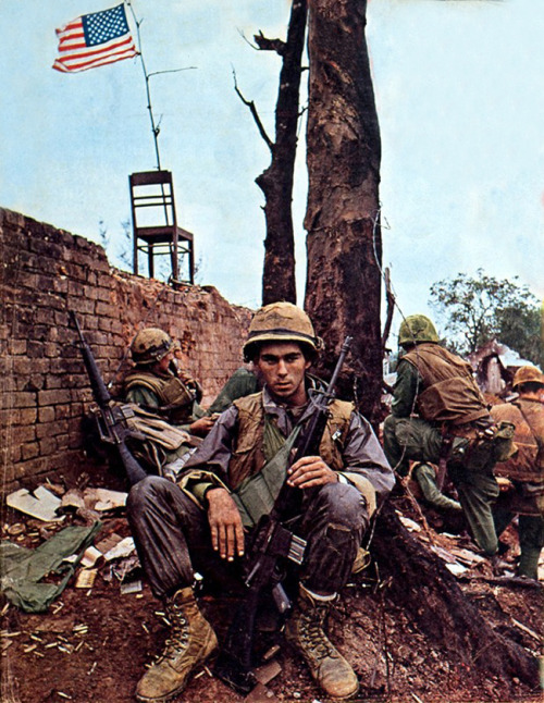 bailey505 - vietnamwarera - US Marines in Hue, 1968. Photographed...