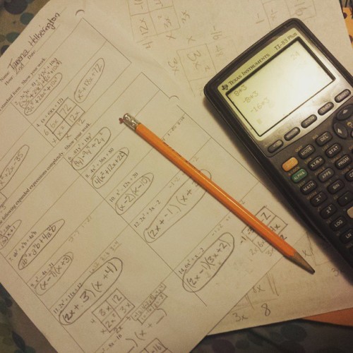 Helping my sis with math homework. Oh how I don’t miss...