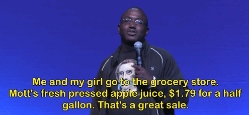 I think about this every time I drink apple juice