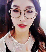 Image result for kpop glasses gif chungha