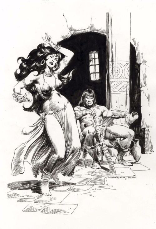 czm35x - Conan and the Dancing Girl by Michael Maikowsky after...