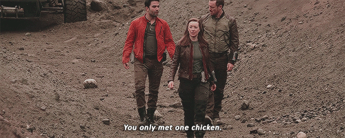 juilawicker - –You named it Debbie?–Hey, any chicken that saves...
