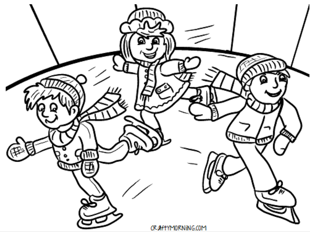Here s a printable We re Skating Coloring Page