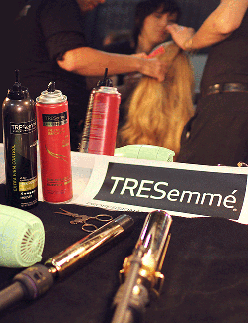 tresemme - All hands on deck backstage at New York Fashion Week,...