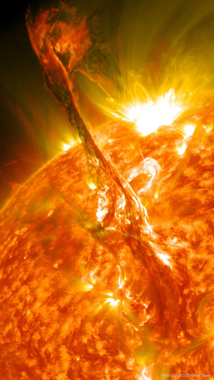 traverse-our-universe - A Solar Filament Eruptsvia APOD/NASA;...