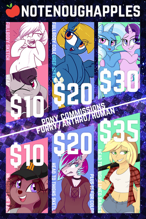 notenoughapples - Opening commissions once again! This time I’m...
