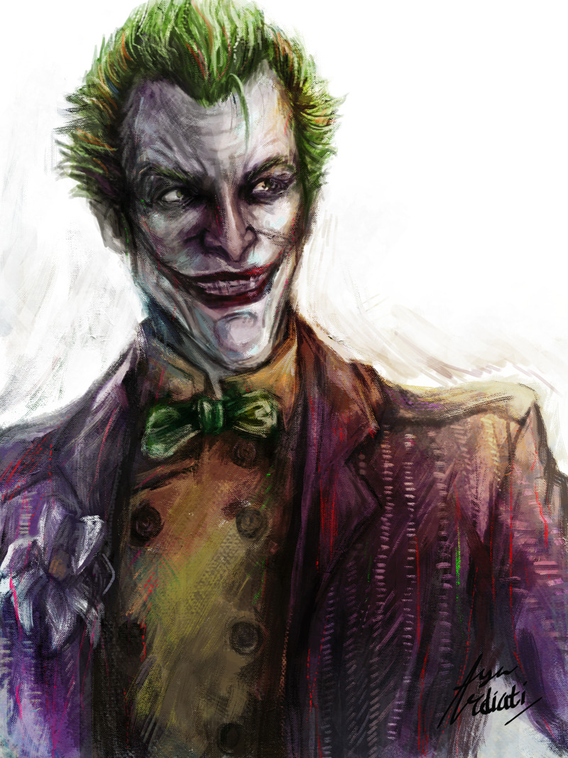 Joker - Batman: Arkham Asylum first artwork in... | Ossan Extraordinaire