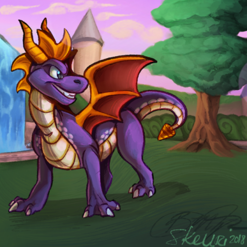 skellri - first ever spyro fanart weewooo its a couple of months...
