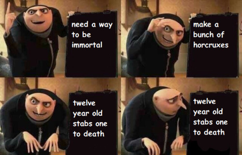 accio-shitpost - [Image - four pictures of Gru from Despicable Me...