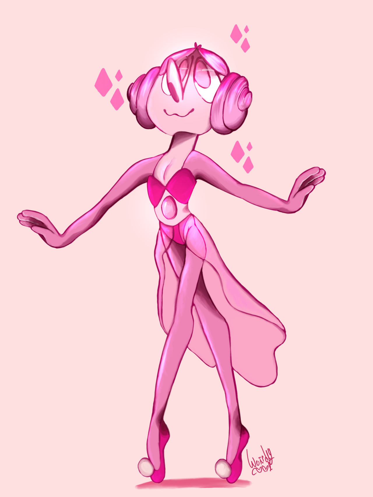I rlly think white daimonds pearl was pinks