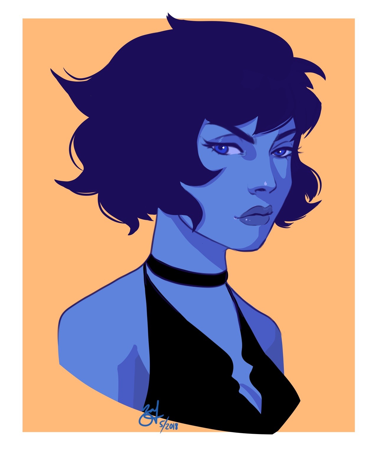 I don’t usually share my steven universe fanart, but here’s a lapis I made last month. I’m trying a different coloring style bc why not. My New IG is @ softwaveshark !!!