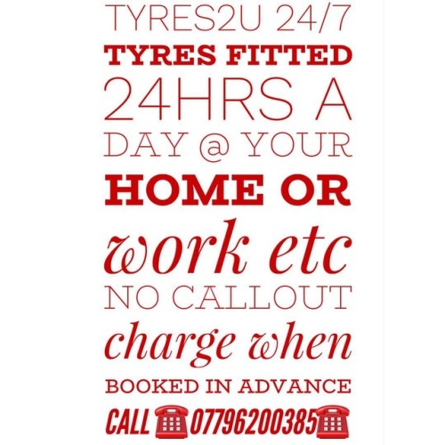 tyres2u-24-7 - Tyres fitted 24hrs a day 7 days a week Large...