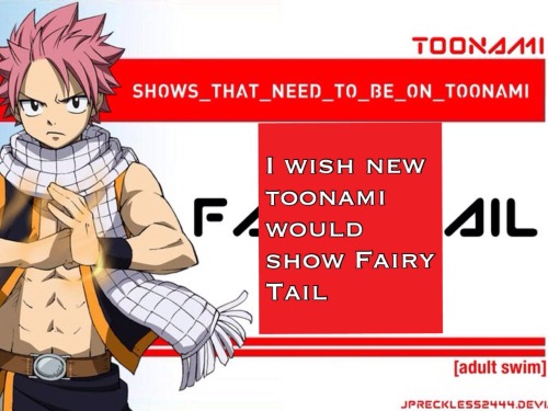 In image - Fairy TailI wish the new Toonami would show Fairy...